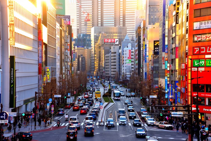 Rosnący ruch w Tokio. Fot. masyok/Adobe Stock